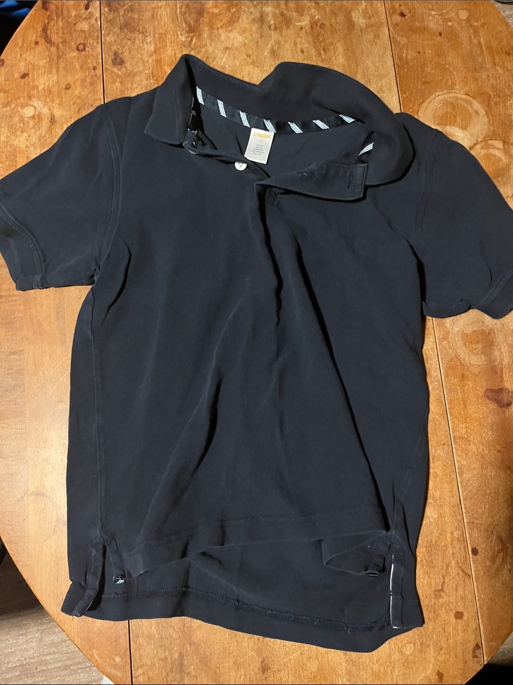 Gymboree Black Short-Sleeve Polo